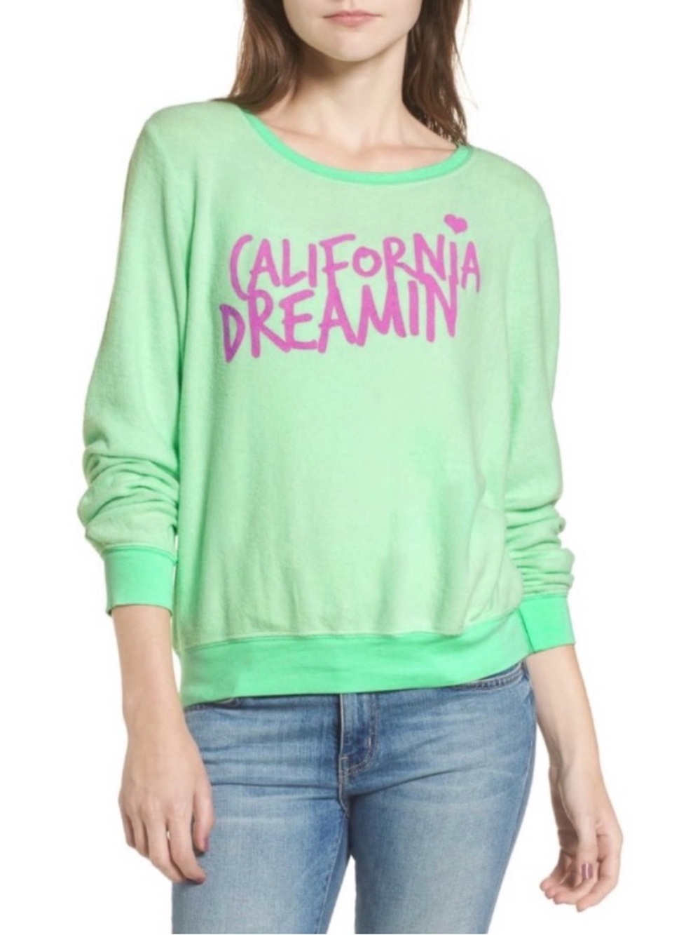 Wildfox Dream Scene California Dreamin Baggy Beach Jumper Size Medium